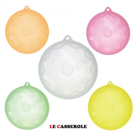 【LE CASSEROLE】家庭主婦廚房法寶 無毒矽膠保鮮膜(25cm*)(5色可選)