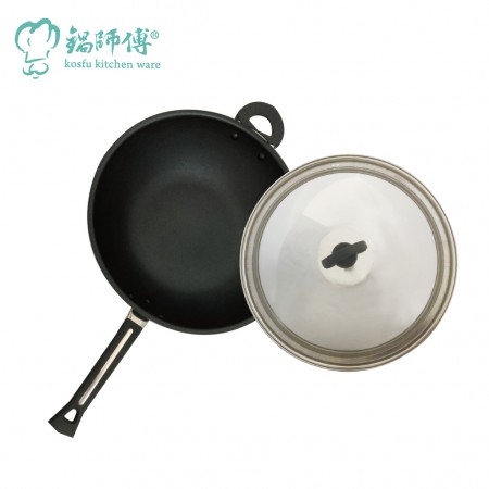 台灣製造鍋師傅 遠紅外線不沾炒鍋 32cm