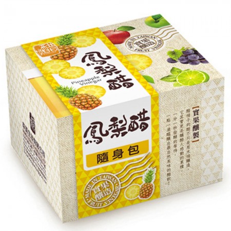 【醋桶子】果醋隨身包-鳳梨醋x3盒(33mlx10包/盒)