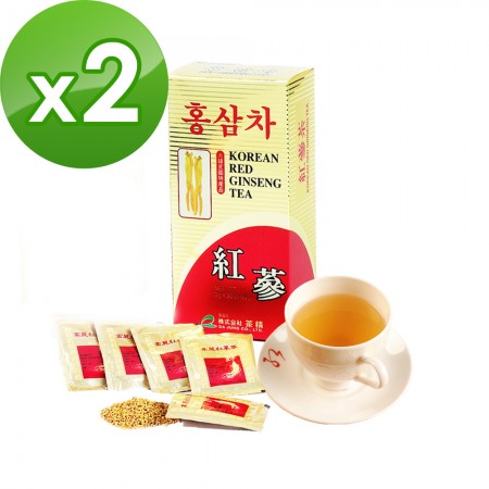 金蔘-6年根韓國高麗紅蔘茶(30包/盒,共2盒)