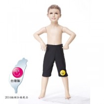 【Bich Loan】兒童學習七分泳褲附泳帽13003101（13003101-XL）