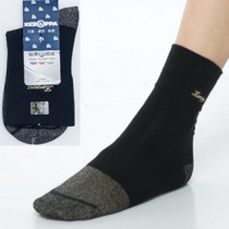 【KEROPPA】可諾帕銀纖維抗菌除臭無痕寬口薄短襪(男女適用)C98003GS黑灰（C98003GS）