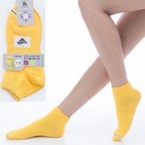 【KEROPPA】可諾帕舒適透氣減臭超短襪x黃色兩雙(男女適用)C98005（C98005-Yellow）