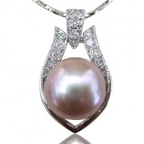 【小樂珠寶】珍珠僅襯托您高貴典雅的氣質，大顆珠頂級漂亮天然珍珠項鍊墬鍊