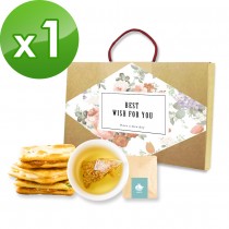 順便幸福-午茶禮盒組x1(牛軋餅+茶-隨享包)（A：綜合牛軋餅+蕎麥茶）