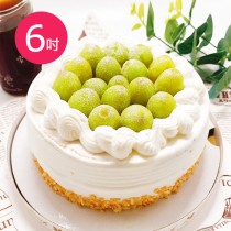 樂活e棧-生日快樂造型蛋糕-綠寶石奢華蛋糕6吋1顆(生日快樂 蛋糕 手作 水果)