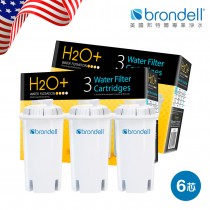 【Brondell】美國邦特爾全效去水垢加強版濾芯 6入