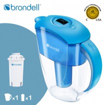 【Brondell】美國邦特爾 H2O+ 純淨濾水壺 (藍)
