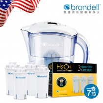 【Brondell】美國邦特爾極淨白濾水壺+7芯